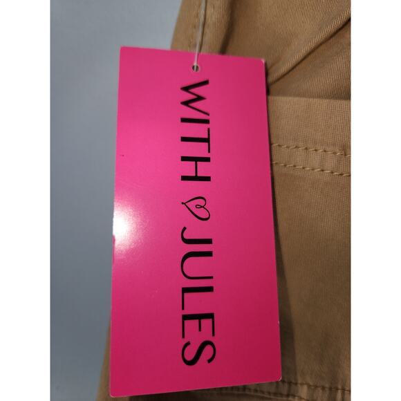 NWT With Jules Girl's Baggy Khaki Pants Beige XL - Picture 5 of 7